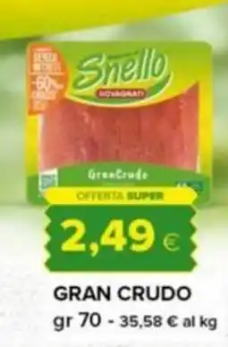 Tigre Snello GranCrudo offerta