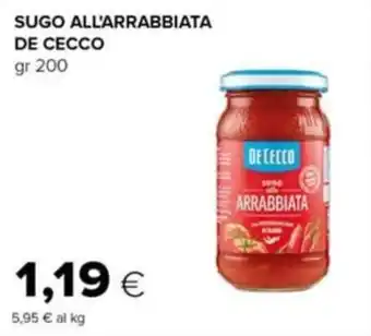 Tigre Sugo all'arrabbiata De Cecco offerta