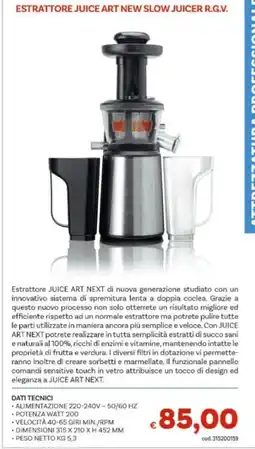 Vivo Supermercati Estrattore Juice Art Next offerta