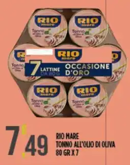 Netto Supermercati Rio Mare tonno all'olio di oliva offerta