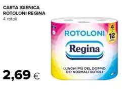 Tigre Carta igienica rotoloni Regina offerta