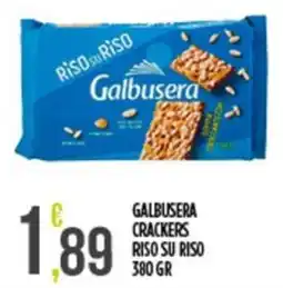 Netto Supermercati Galbusera crackers riso su riso offerta