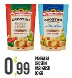 Netto Supermercati PANEALBA CROSTINI VARI GUSTI offerta