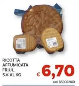 Vivo Supermercati Ricotta affumicata friul. offerta