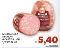 Vivo Supermercati Mortadella Negroni 4 Castelli IGP offerta
