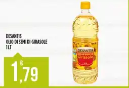 Netto Supermercati Desantis olio di semi di girasole offerta