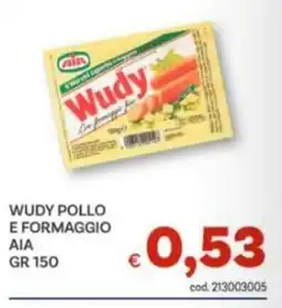 Vivo Supermercati Wudy pollo e formaggio AIA offerta