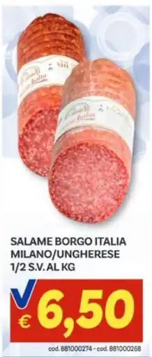 Vivo Supermercati Salame Borgo Italia offerta