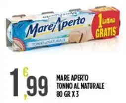 Netto Supermercati Mare Aperto Tonno al Naturale offerta
