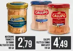 Netto Supermercati Nostromo trancetti di tonno all'olio di oliva offerta