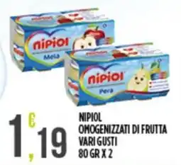 Netto Supermercati Nipiol omogenizzati di frutta offerta