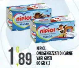Netto Supermercati Nipiol omogeneizzati di carne offerta