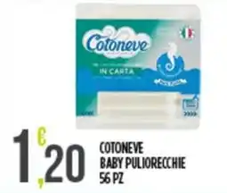 Netto Supermercati Cotoneve baby puliorecchie offerta