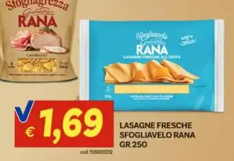 Vivo Supermercati Lasagne fresche sfogliavelo Rana offerta