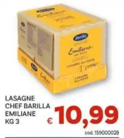 Vivo Supermercati Lasagne chef Barilla emiliane offerta