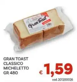 Vivo Supermercati Gran Toast Classico Micheleitto offerta