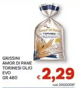 Vivo Supermercati Grissini Amor di Pane Torinesi Olio EVO offerta