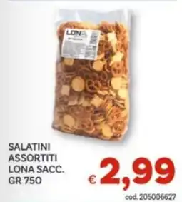 Vivo Supermercati Salatini assortiti Lona Sacc. offerta