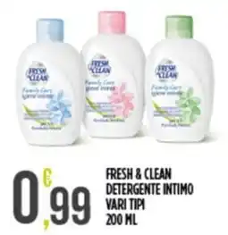 Netto Supermercati Fresh & Clean Detergente Intimo offerta