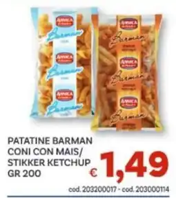 Vivo Supermercati Patatine Barman coni con mais offerta