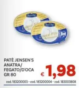 Vivo Supermercati Paté Jensen's Anatra/Fegato/D'Oca offerta