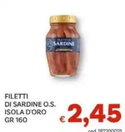 Vivo Supermercati Filetti di sardine Isola d'Oro offerta