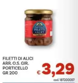 Vivo Supermercati Filetti di alici Porticello offerta