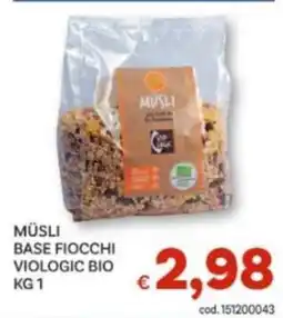 Vivo Supermercati Müsli base fiocchi viologic bio offerta