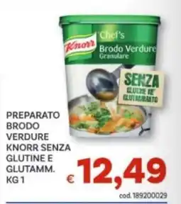 Vivo Supermercati Brodo Verdure Knorr senza glutine e glutammato offerta