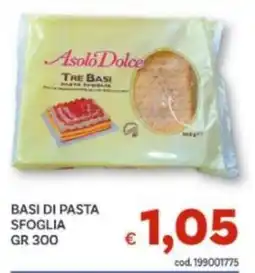 Vivo Supermercati Asolo Dolce Tre Basi Pasta Sfoglia offerta