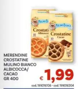 Vivo Supermercati Merendine crostatine mulino bianco albicocca/cacao offerta