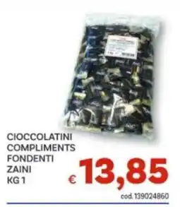 Vivo Supermercati Cioccolatini compliments fondenti zaini offerta