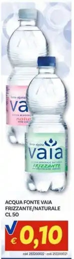 Vivo Supermercati Acqua fonte Vaia offerta