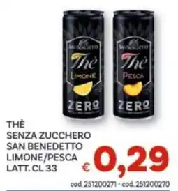 Vivo Supermercati Thè senza zucchero San Benedetto offerta