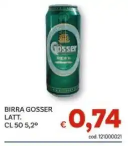 Vivo Supermercati Birra Gosser Latt. offerta