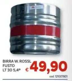 Vivo Supermercati Birra W. Rossl Fusto offerta