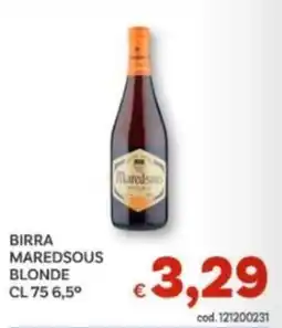 Vivo Supermercati Birra Maredsous Blonde offerta
