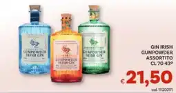 Vivo Supermercati Gunpowder Irish Gin assortito offerta