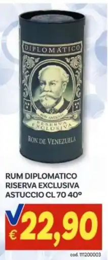 Vivo Supermercati Rum Diplomatico Riserva Esclusiva offerta