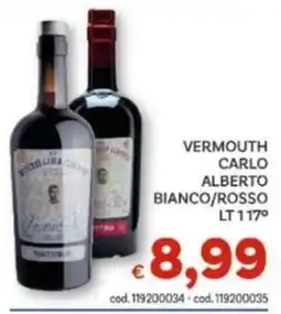 Vivo Supermercati Vermouth Carlo Alberto Bianco/Rosso offerta