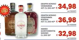Vivo Supermercati Grappa Nonino Vendemmia offerta