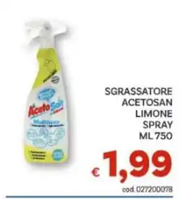 Vivo Supermercati Aceto San Sgrassatore Acetosan Limone offerta