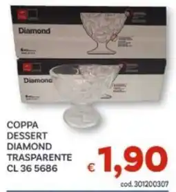 Vivo Supermercati Coppa dessert diamond trasparente offerta