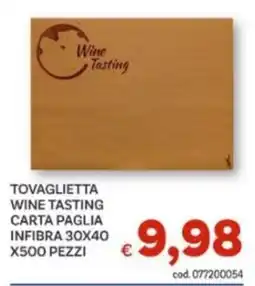 Vivo Supermercati Tovaglietta Wine Tasting offerta