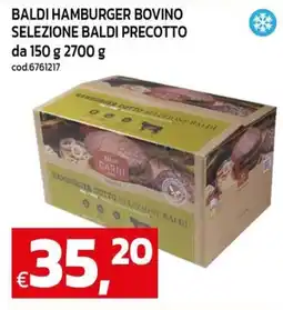 C+C maxigross Hamburger bovino selezione Baldi precotto offerta