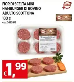 C+C maxigross Fior di scelta hamburger di bovino adulto scottone offerta