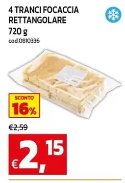 C+C maxigross Focaccia rettangolare offerta
