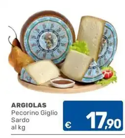 ARCA C+C cash and carry Argiolas Pecorino Giglio Sardo offerta