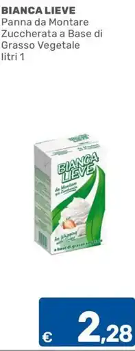ARCA C+C cash and carry Bianca Lieve Panna da Montare Zuccherata a Base di Grasso Vegetale offerta