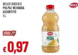 Famila Selex succo e polpa pera offerta